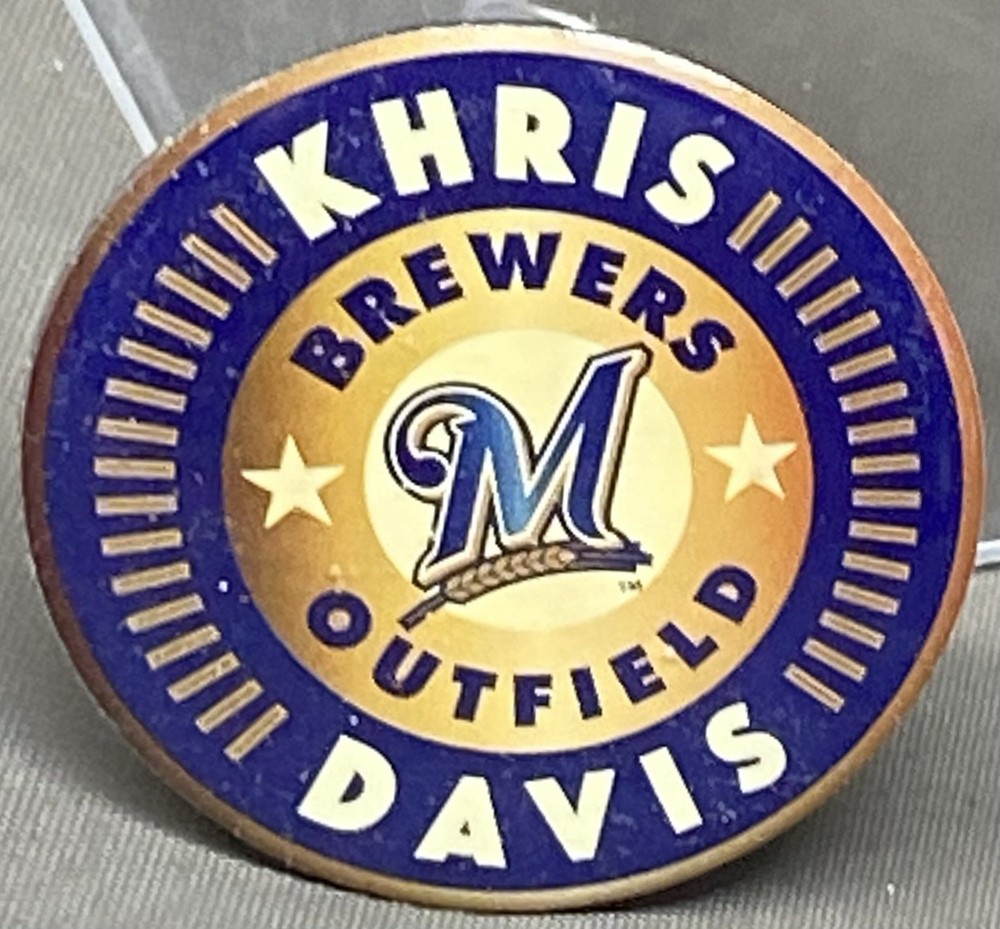 Khris Davis Milwaukee Brewers Pin