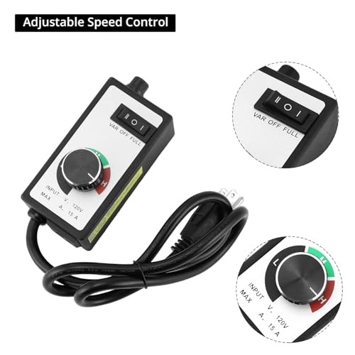 Variable Speed Controller for Router Fan Electric Motor - AC 120V, 15A,