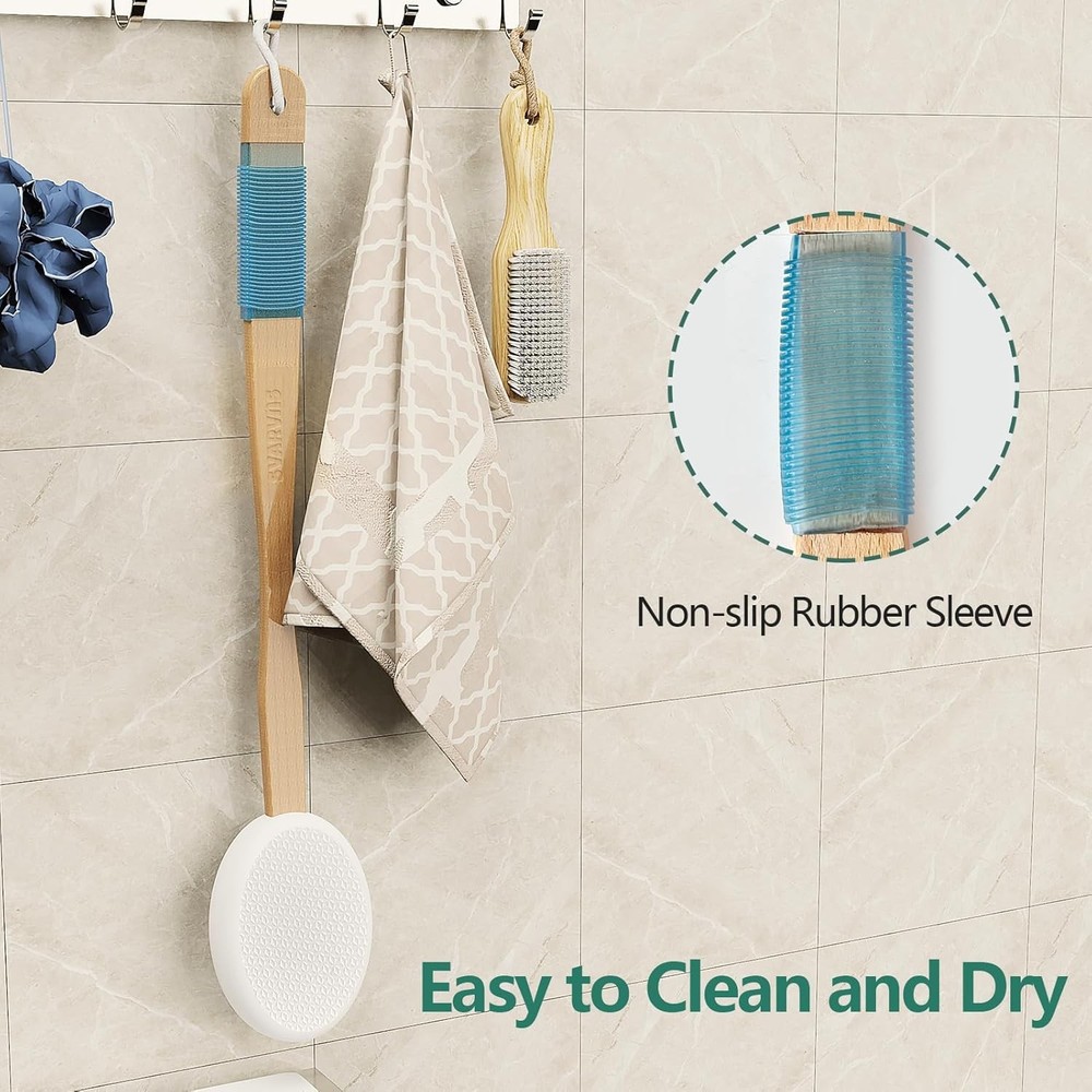 Back Lotion Applicator with 4 Replaceable Pads, for White