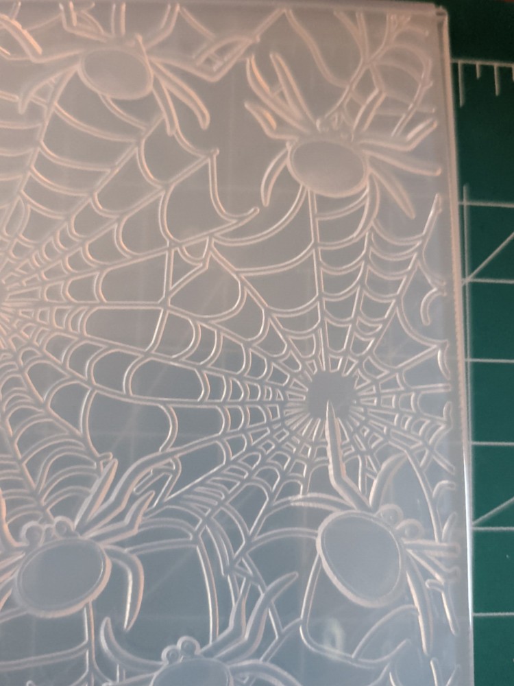 Universal Thin plastic 3d embossing folder Halloween Spider Web Man Birthday