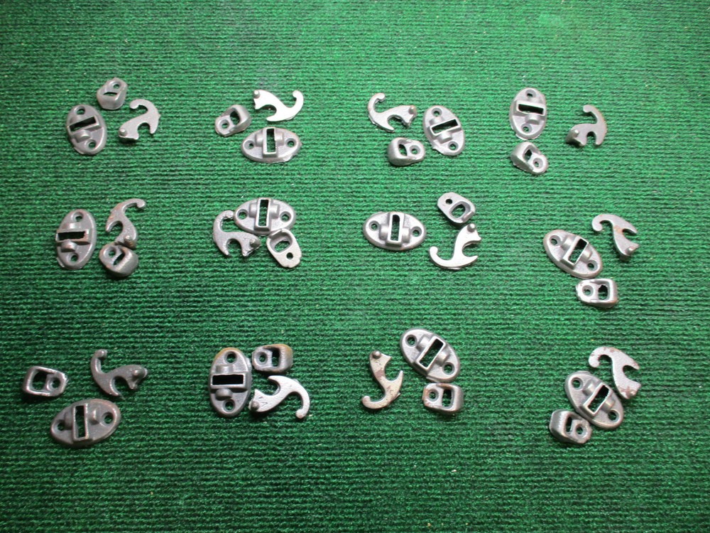 ONE COMPLETE THREE PIECE SET OF NOS SHUTTER LATCHES (40000)