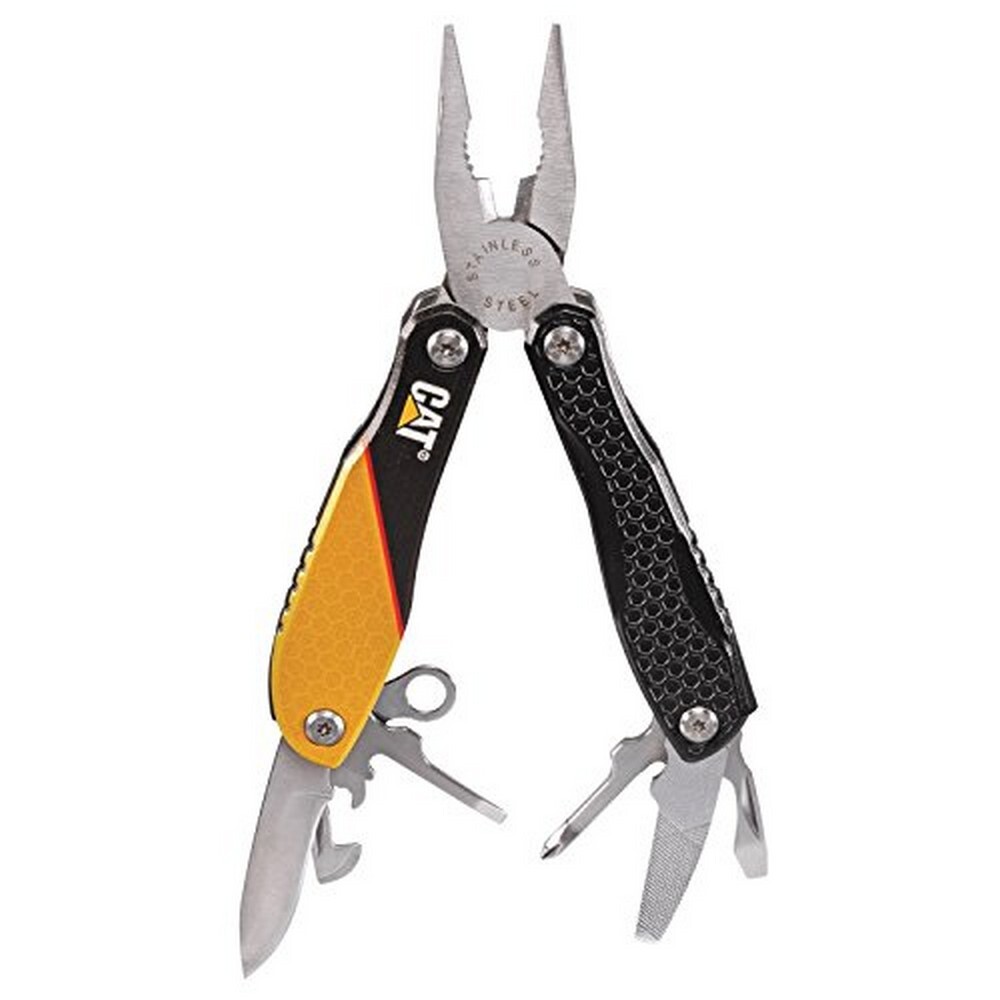 Caterpillar Black & Yellow Aluminum Handle Multi-Function Tool 12-in-1 - 980057