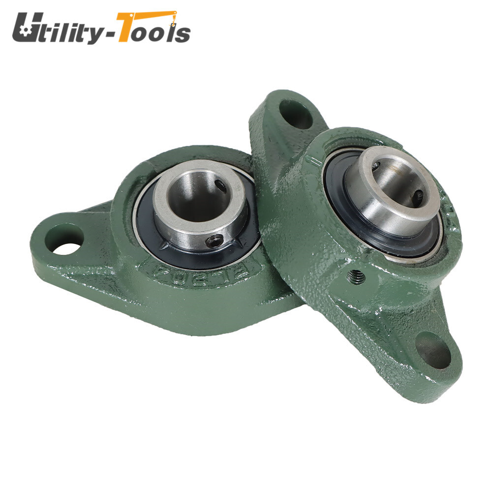 4 Pack UCFL204-12 3/4" Bore Solid Pillow Block Flange Mounted Bearing 2 Bolt