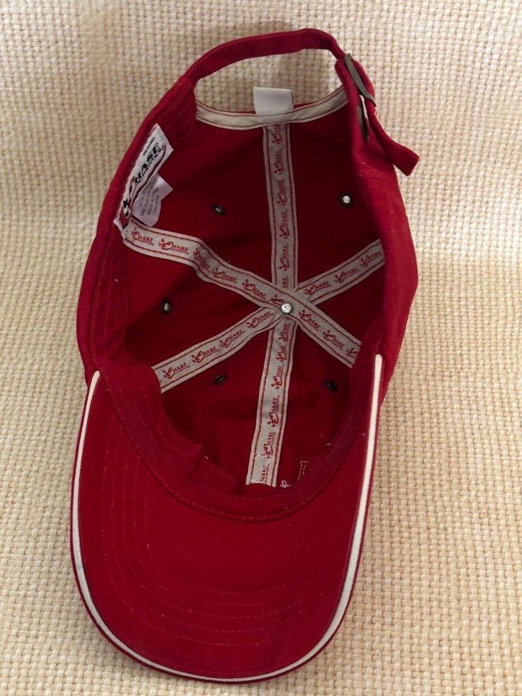 Chase Authentics DALE JR Nascar Budweiser Red Baseball Cap Slide Adjustable