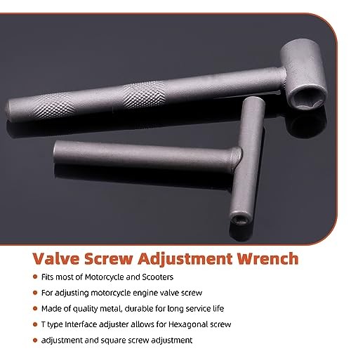 4Pcs Valve Adjusting Tool Kit, Motorcycle Scooter Valve Tool, Engine A Kit