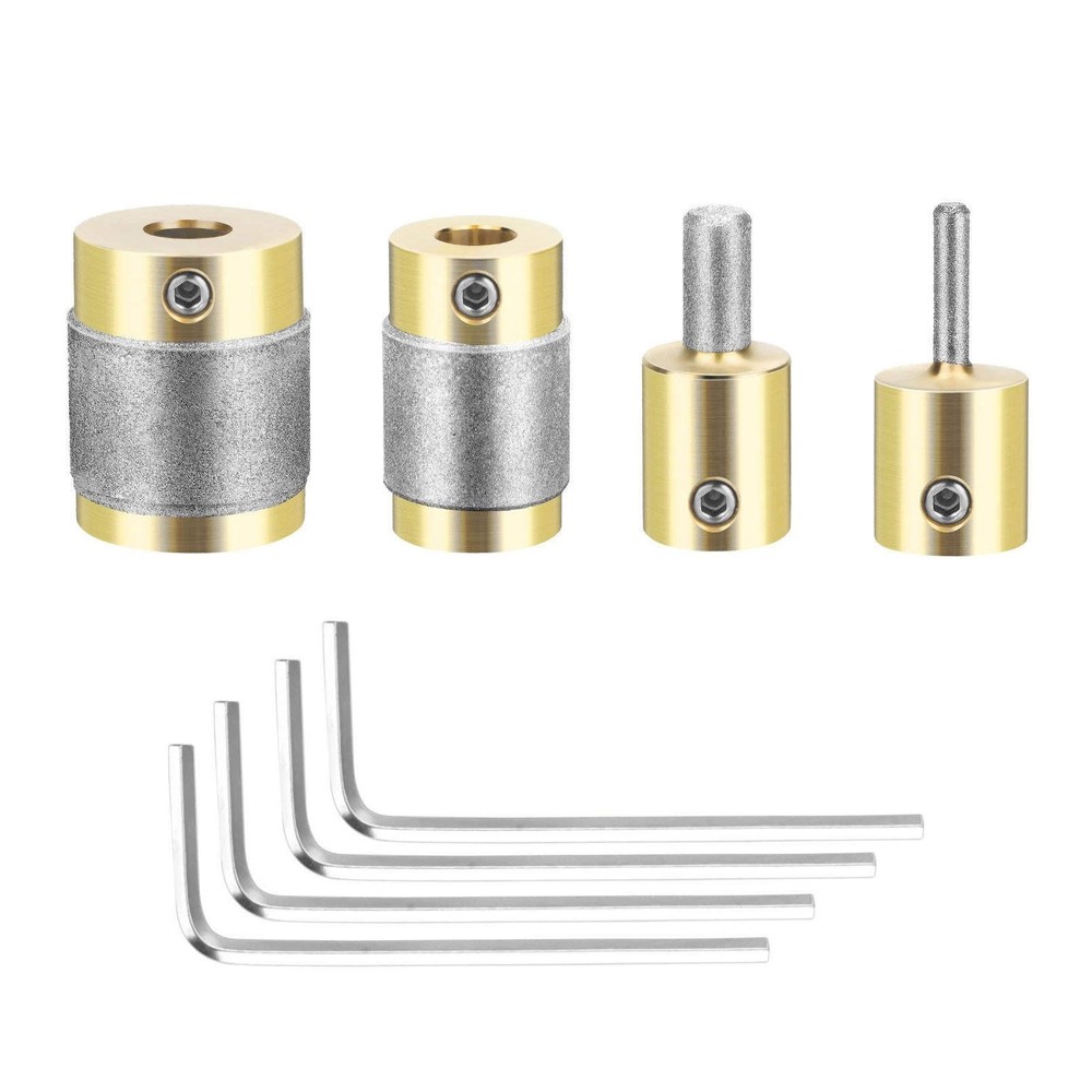 4PCS Diamond Bits for Stained Glass Grinder, Maintenance Replacement Parts Set
