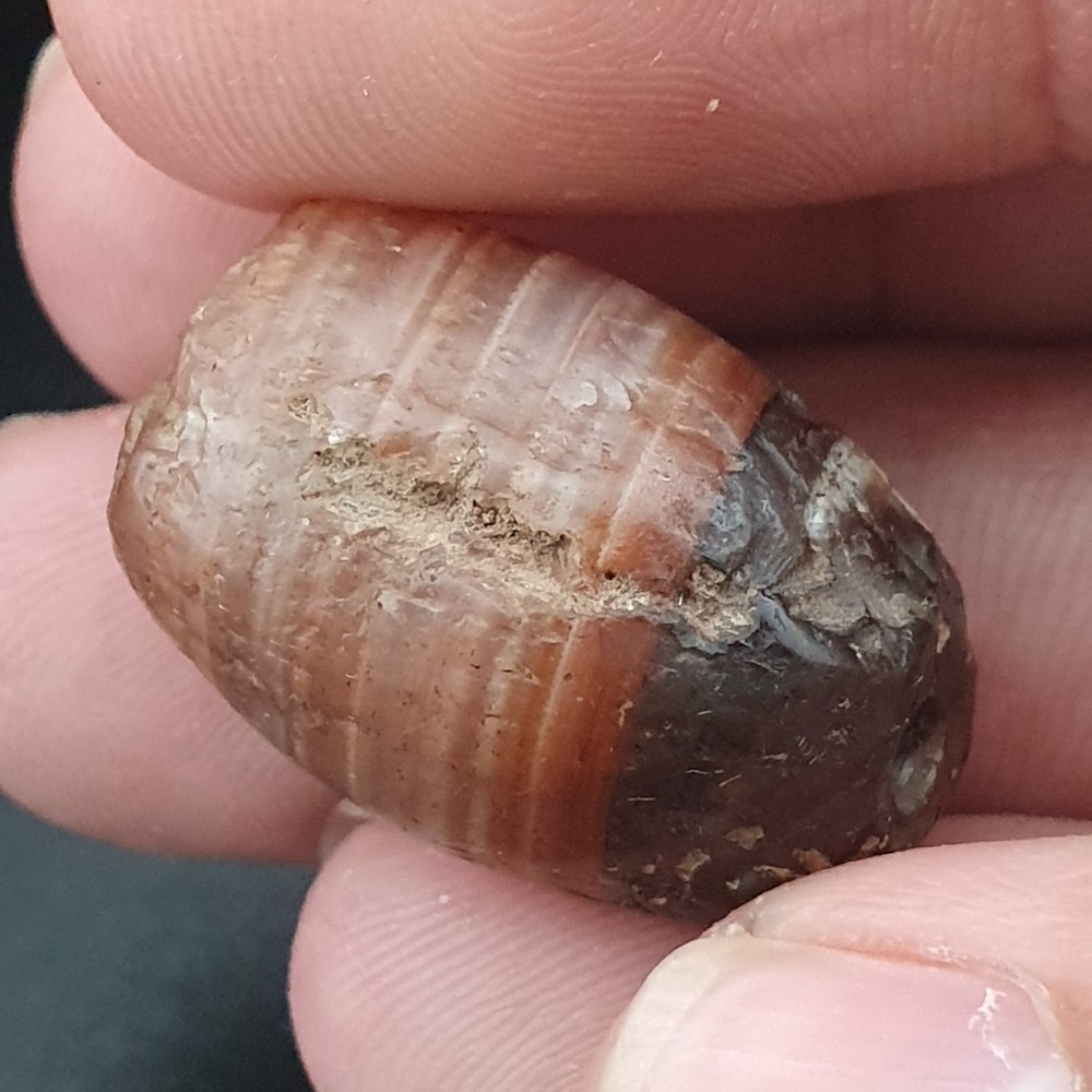 Ancient Reddish Brown Suleimani Agate Spiritual Amulet