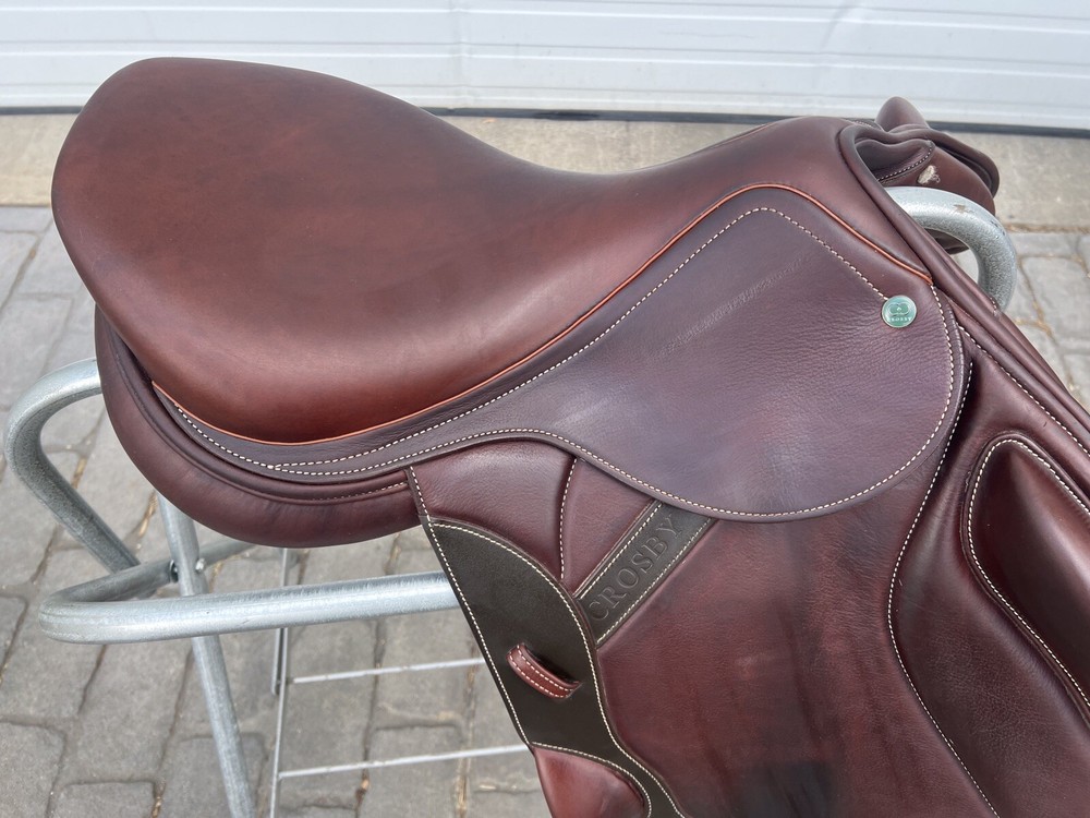 Crosby Monoflap 17.5” Covered Leather Event Saddle