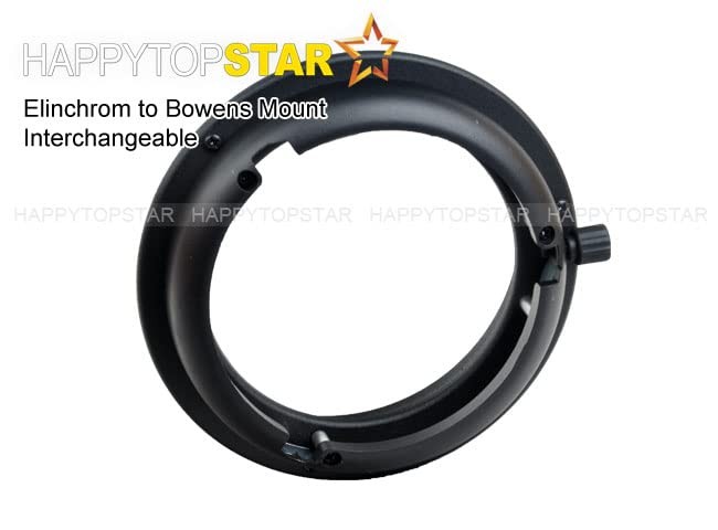 Elinchrom to Bowens Mount Ring Adapter for Studio Flash Light Strobe Speedrin...