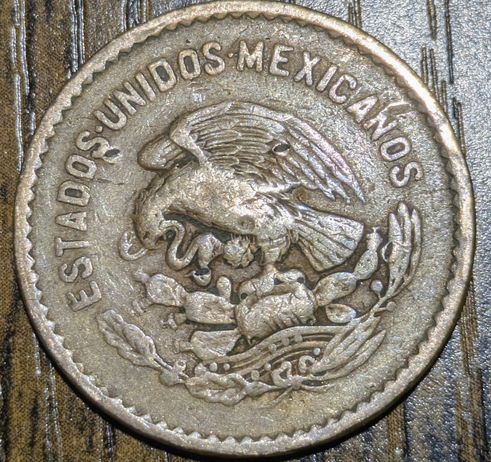 1951 Mexico Cinco Centavos