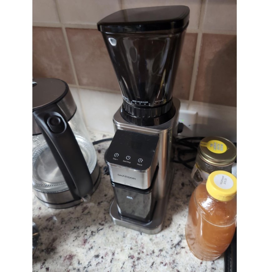 NEW - Professional Conical Burr Coffee Grinder, 48 Settings,Precision Timer