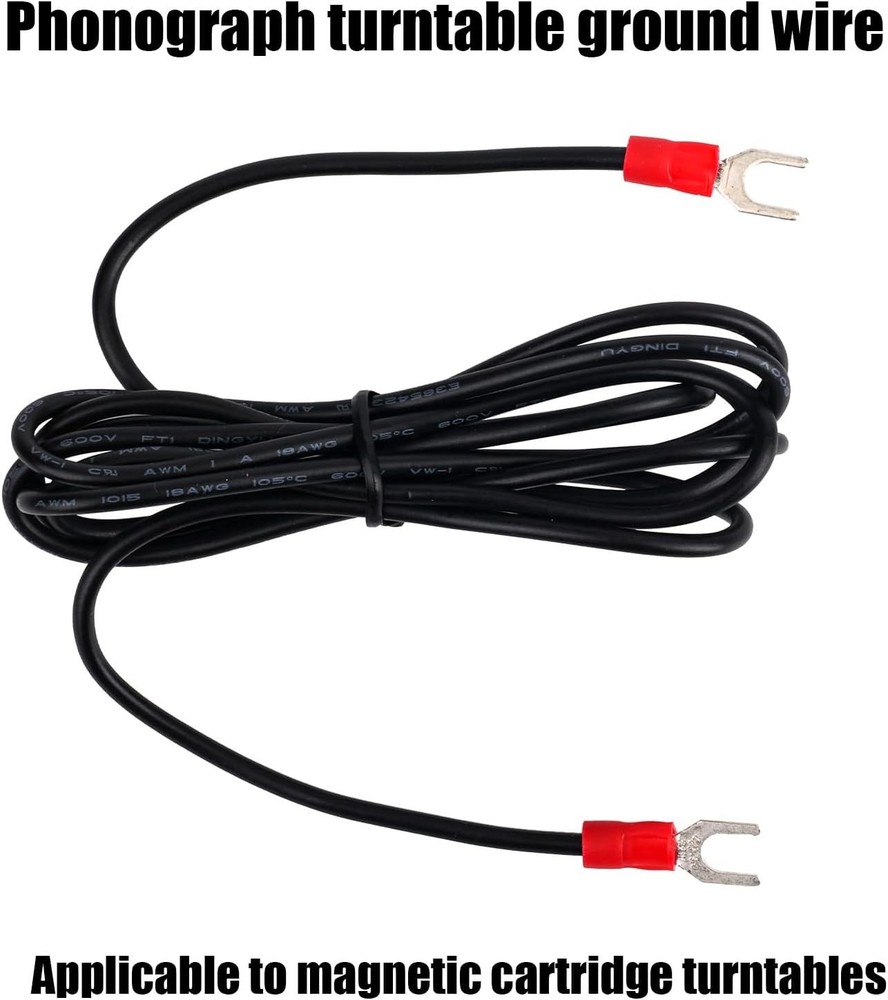 5ft Phonograph Turntable Ground Wire, Turntable Grounding Wire Phono Cable