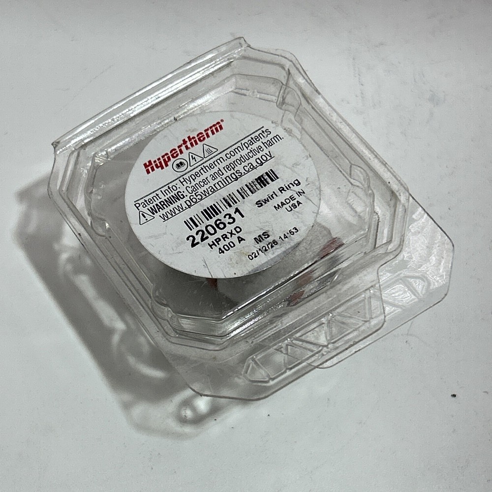 Hypertherm 220631 Swirl Ring 9427 400Amp Ms Clockwise