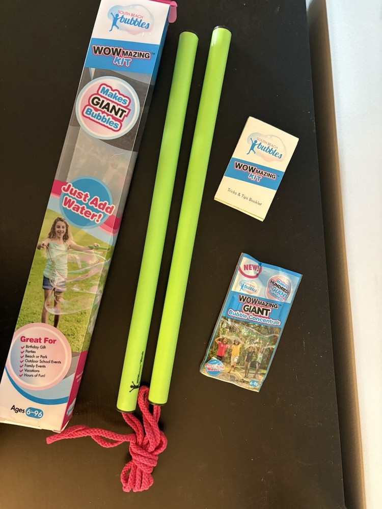 WOWMAZING GIANT Bubbles Kit Plus-Big Bubble Wand