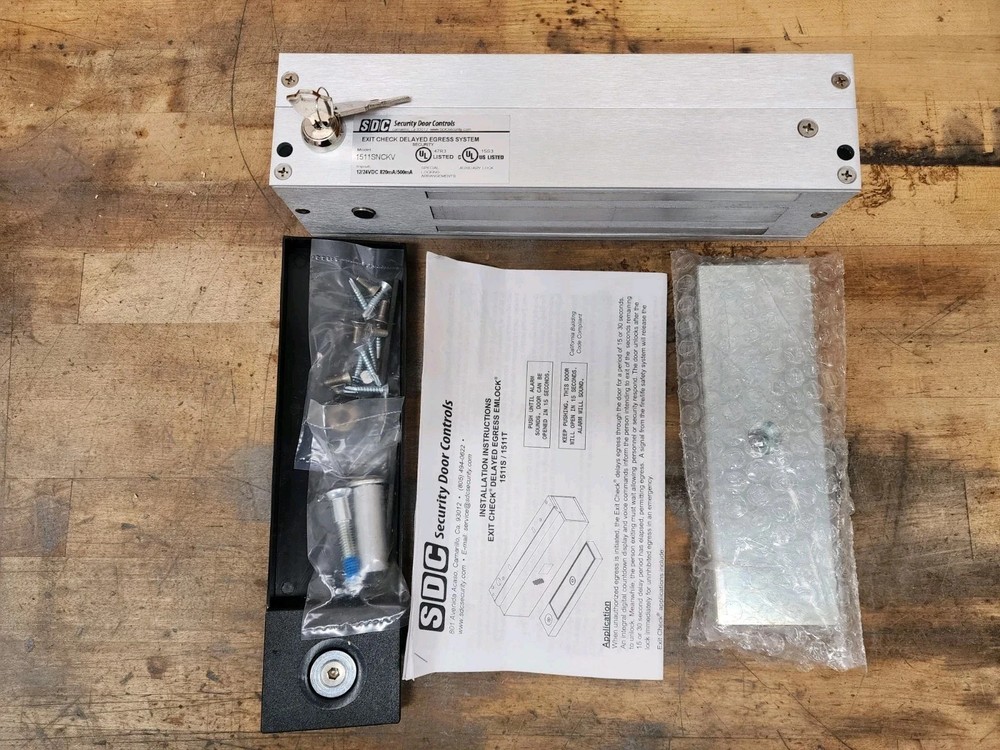 SDC 1511S Series Exit Check W/ Integrated Delayed Electromagnetic Lock 1650 lbs