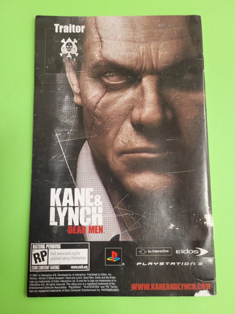 Hitman 2 PS2 MANUAL ONLY