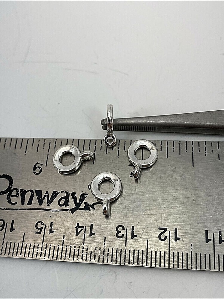 100 ~ Silver Bails Connectors for Charms/Pendants/Beads B79os