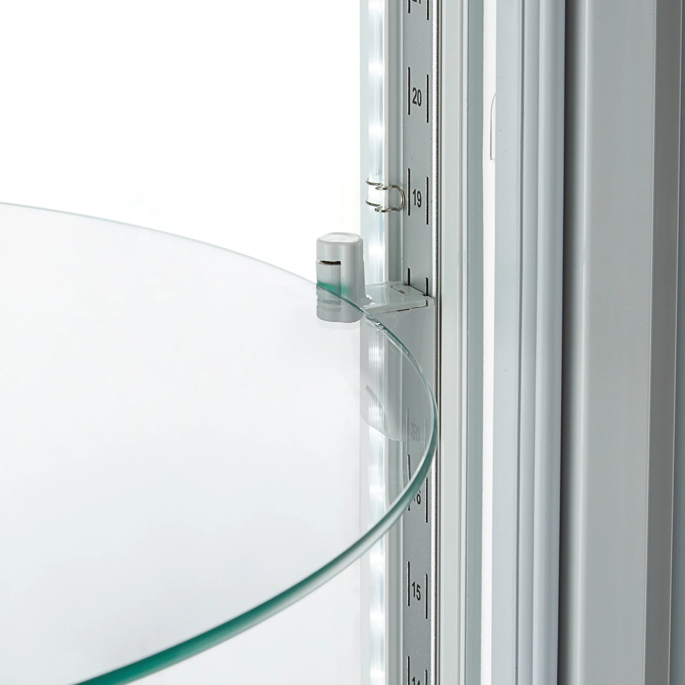 Copper Circular Glass Refrigerated Display Case