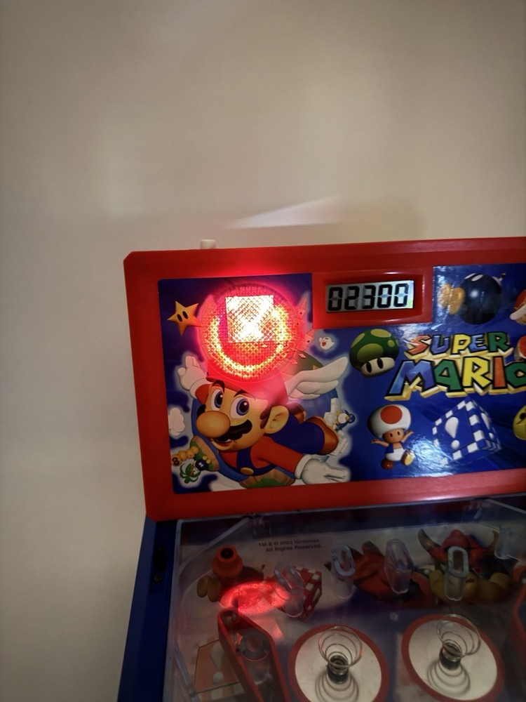 Super Mario 64 Table Top Pinball Machine Game Tested working Great condition