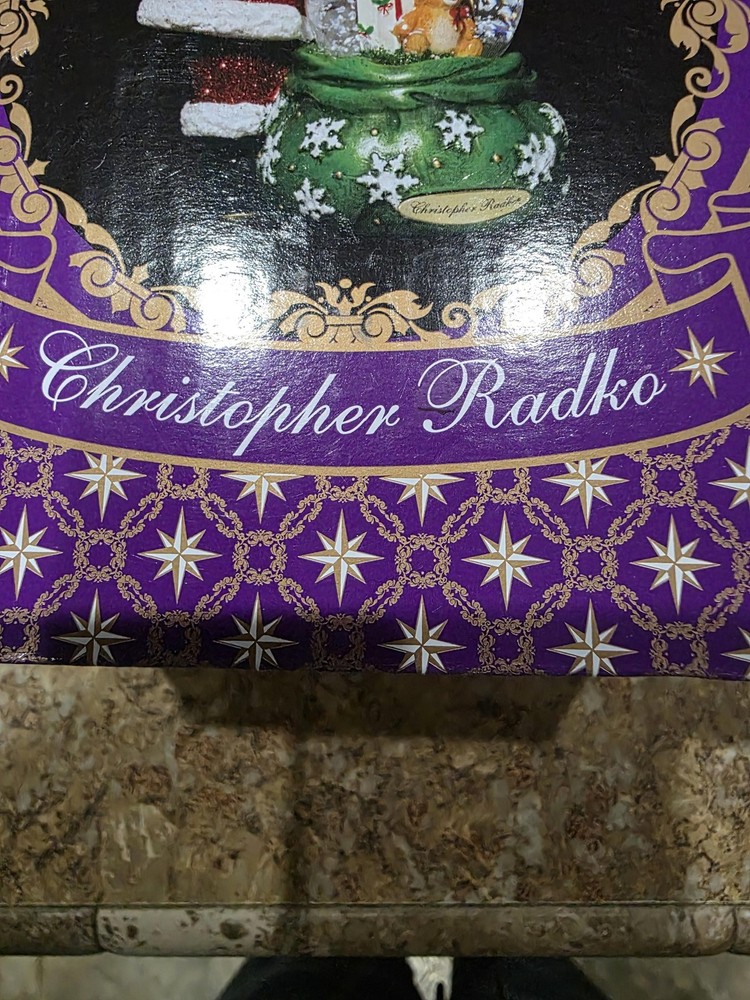Christopher Radko Santa Snow Globe 2017 Home For The Holidays w/ Box Nutcracker