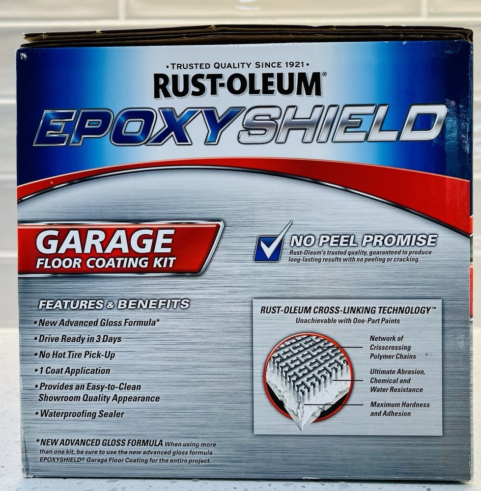 RUST-OLEUM 251966 EPOXY SHIELD TAN GARAGE FLOOR PAINT KIT 250 Sq Ft Coverage