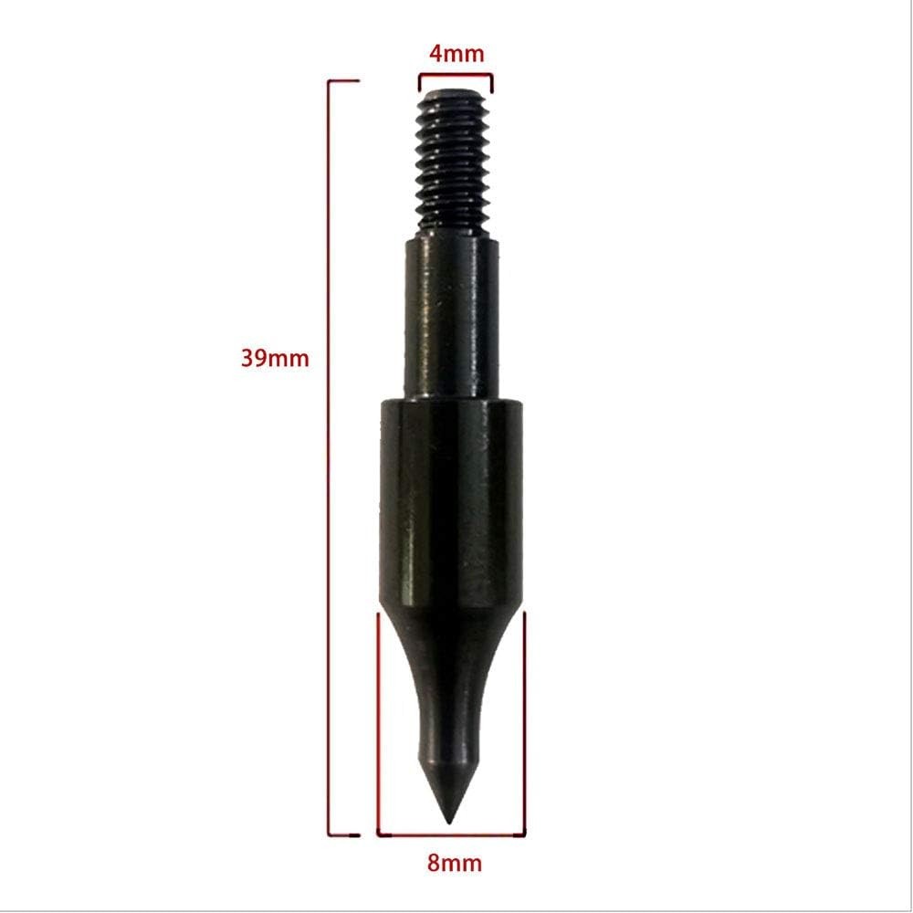 24 Pcs Steel 100 Grain Archery Arrow Field Points Tips - Practice...