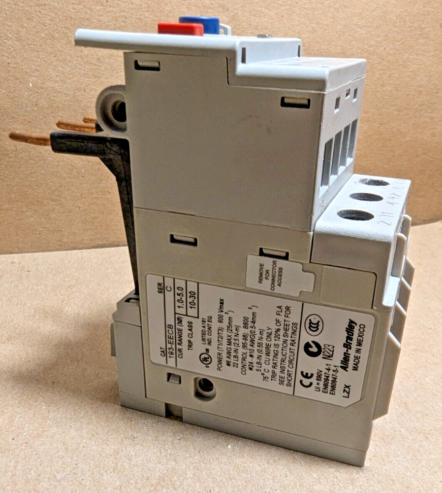 Allen-Bradley 193-EECB E1 Plus Solid State Overload Relay 1.0A - 5.0A