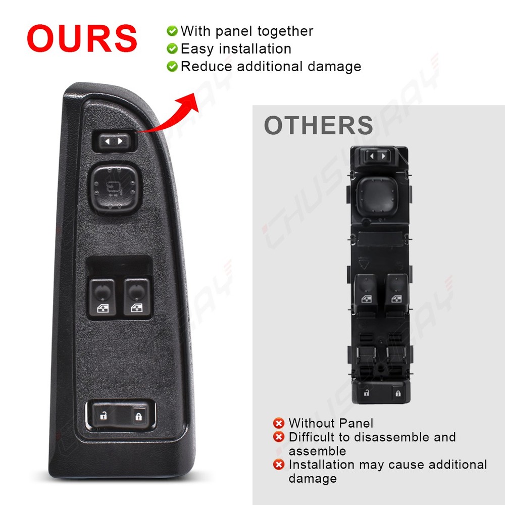 Front Left Side Power Window Switch 15883322 For Chevy Silverado 2003-07