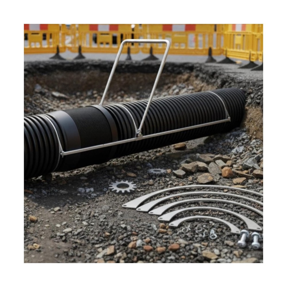 HDPE Corrugated Pipe Tensioner Tool, Heavy Duty Pipe Pulling and Connecting K...