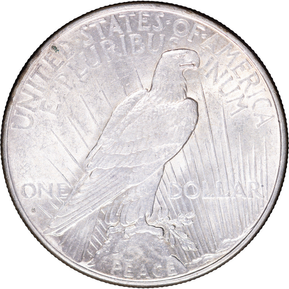 1926-S $1 Peace Silver Dollar ~ UNC Details