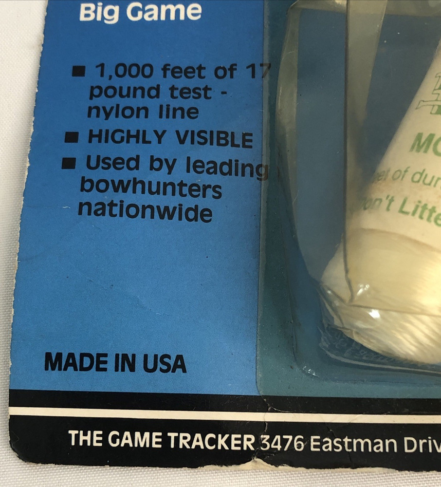 Game Tracker Model 1000 Deer Bowhunting Replacement Spool USA Made