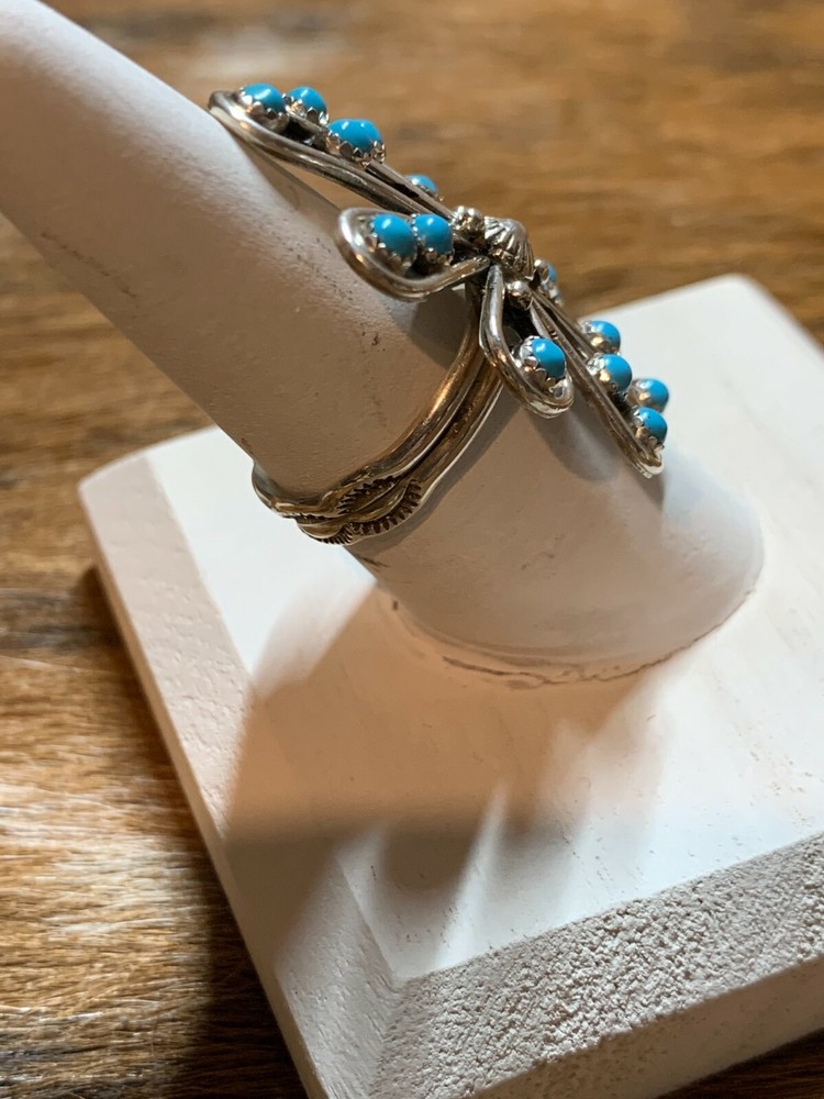 TURQUOISE ~ STERLING SILVER ~ RING (Adj.)