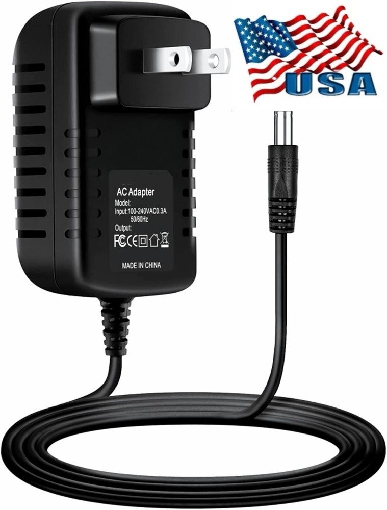 Replacement 7V 2A AC/DC Power Supply Replacement Adapter with 2.5mm x 5.5mm Tip
