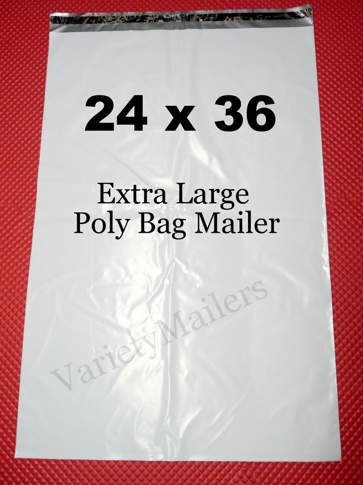5 Extra Large 24x36 Poly Bag Mailers ~ Self-Sealing Plastic Shipping Envelopes