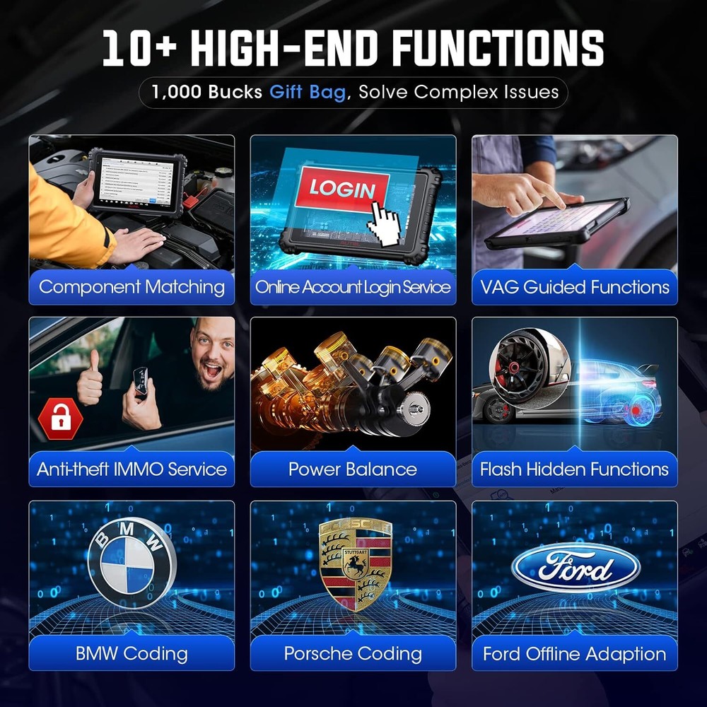 2025 New Autel MaxiCom MK906 Pro MS906 PRO Coding Full System Diagnostic Scanner