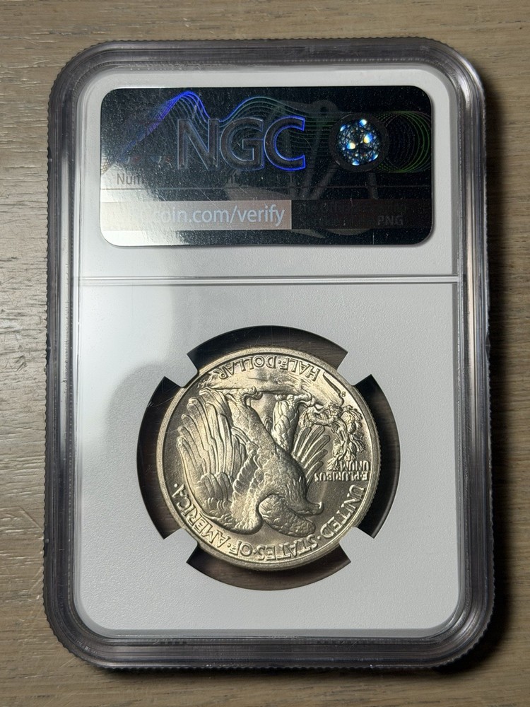 1945 S Walking Libert Half Dollar NGC MS 66