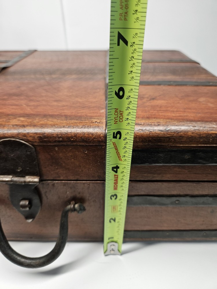 Antique Storage Wooden Suitcase. A18