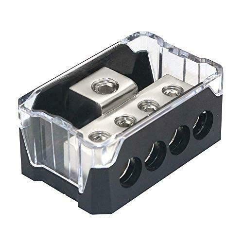 High-Performance 4-Way Power Distribution Block for Car Audio Systems - 2 Pack