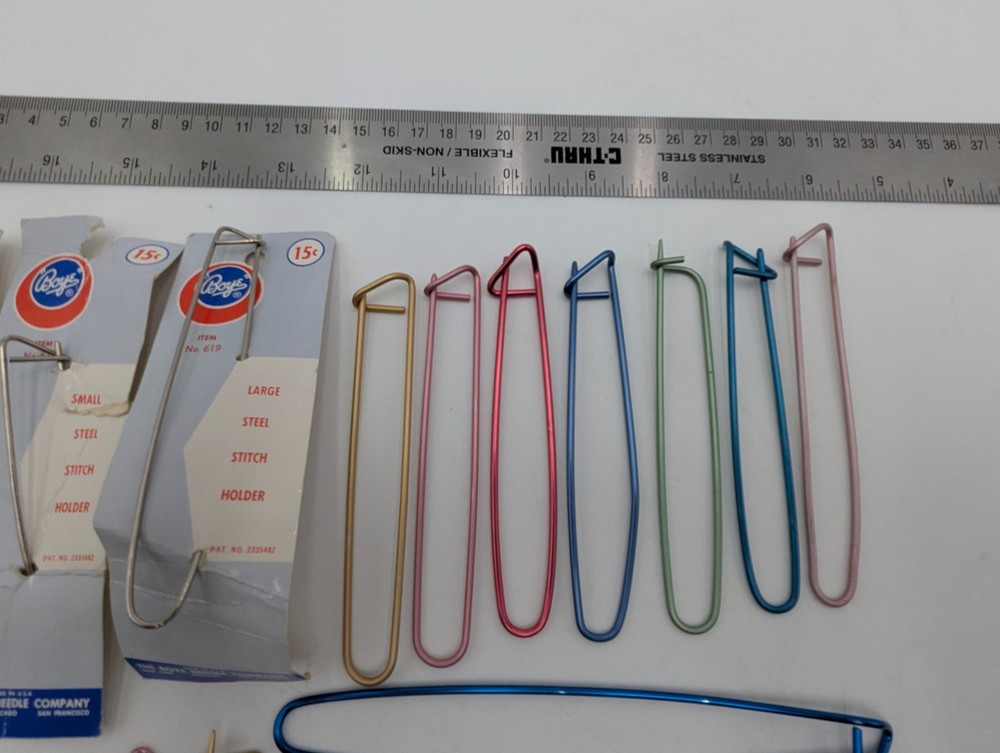 19 Vintage Stitch Holder Knitting tool.