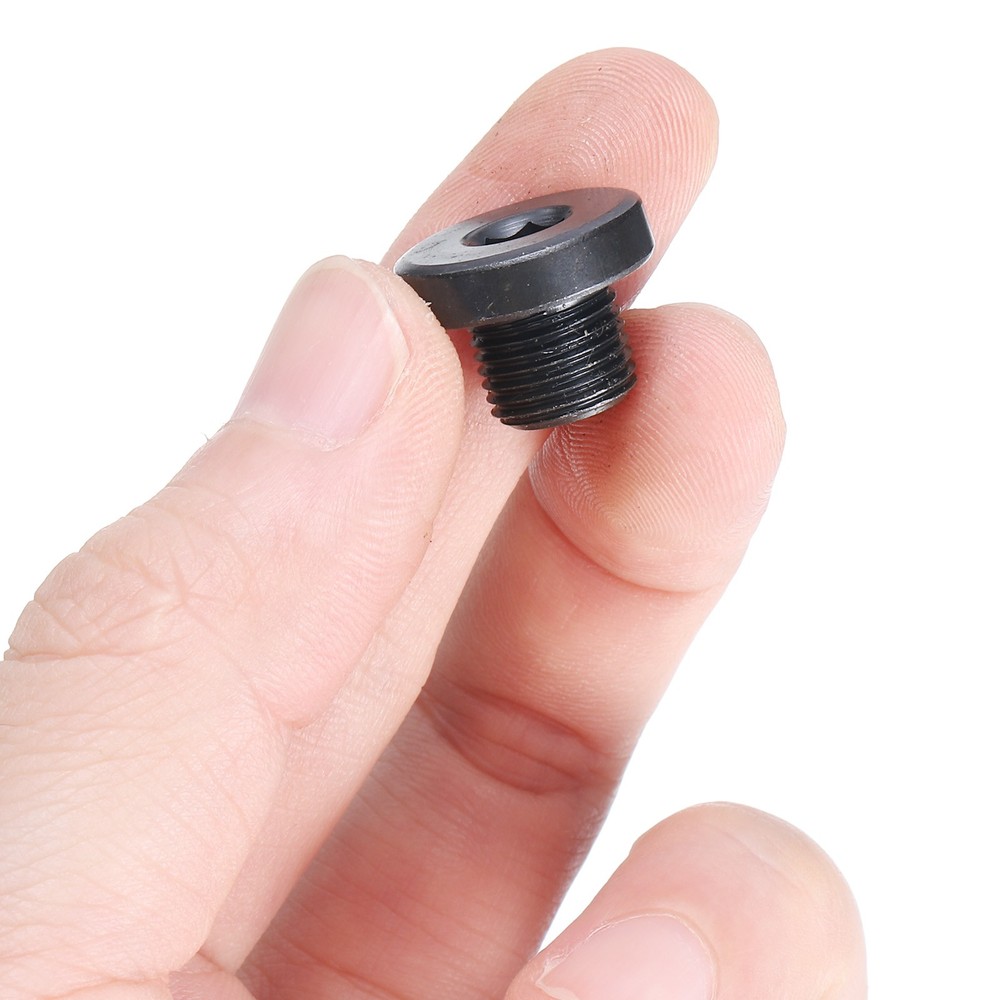 G1/8 Male Outer Head Hex Thread Socket Pipe Plug Fitting, 5Pcs, Black