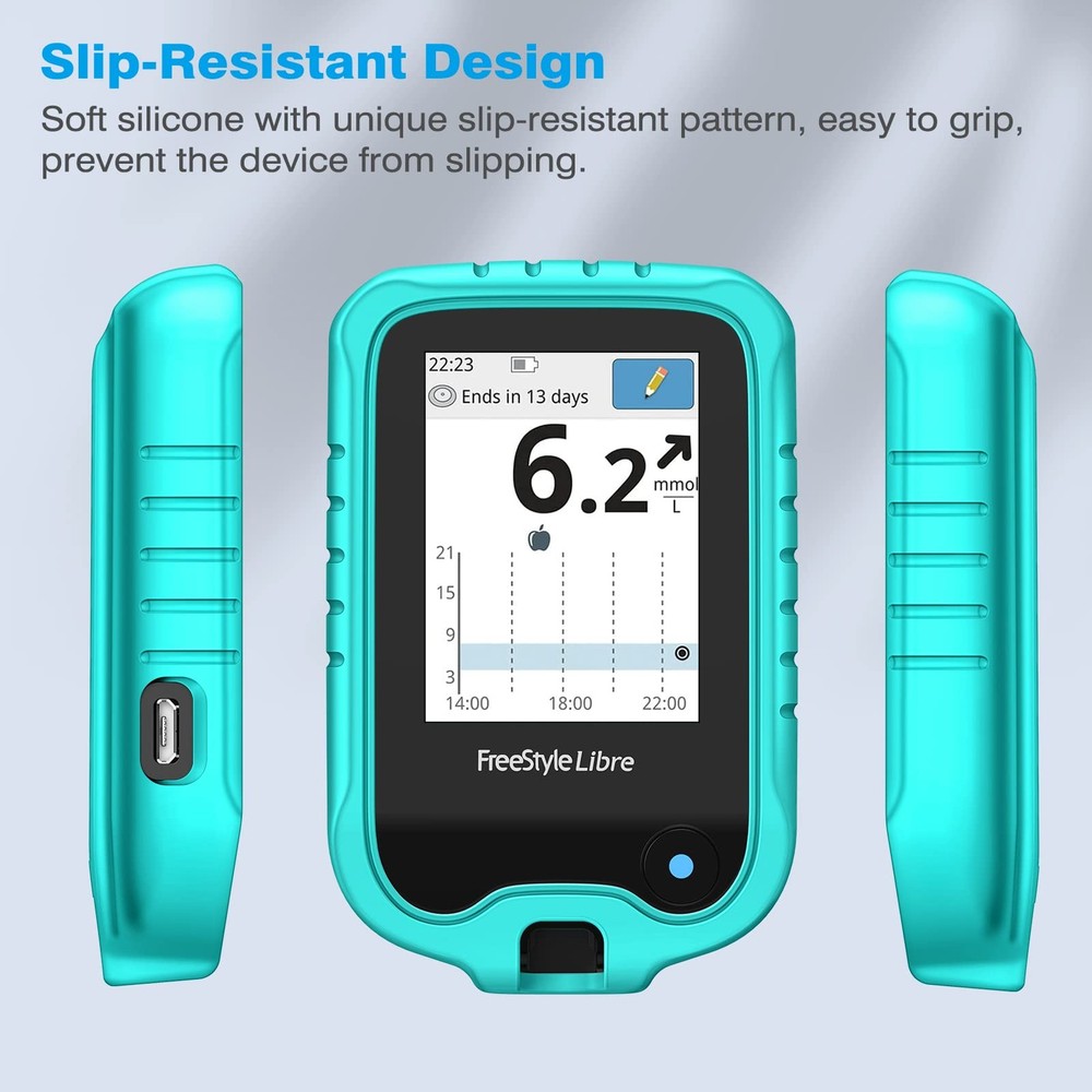 Silicone Case for Freestyle Libre 3 2 / Libre Reader, Lightweight Shockproof