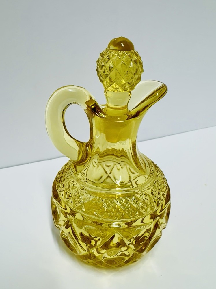 Imperial Amber/yellow Cape Cod 4 oz. Cruet With Stopper