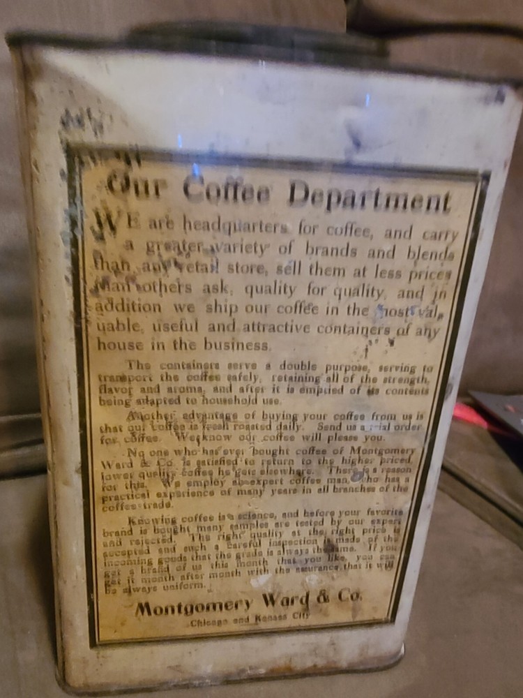 Index Brand Breakfast Cocoa Tin Montgomery Wards