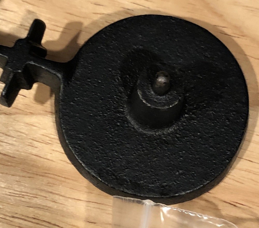 Vintage Miniature Cast Iron Scale With 4 Weights 5”