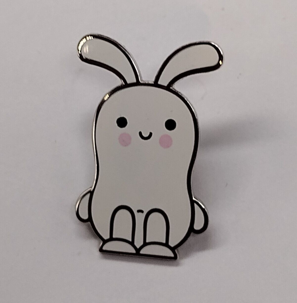 Cute White Rabbit Character Small Tack Pin