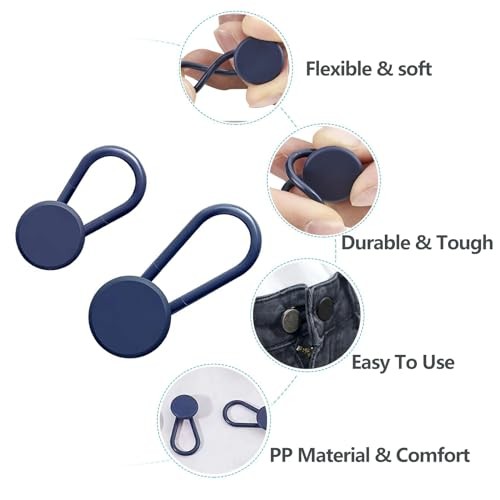 12PCS Button Extenders for Jeans, KAJUDA Pants Button Extender - Instant