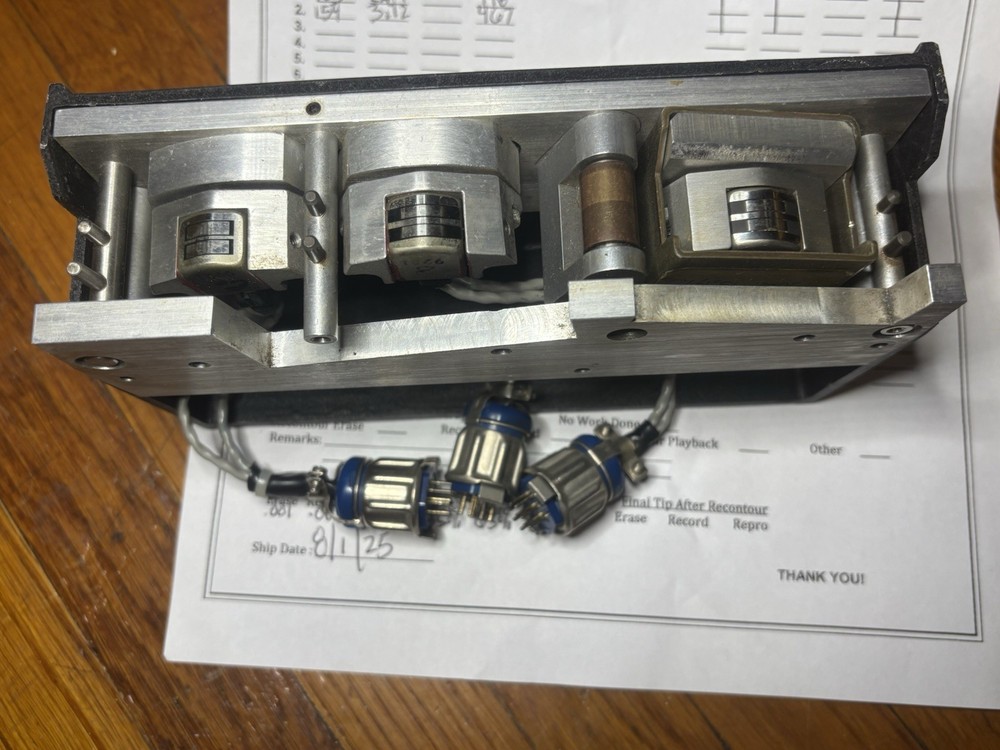 Scully 280b 1/4” 2 Track - With Head Report