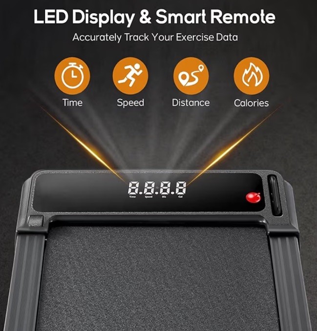 ✅NEW! Portable Compact Electric Walking Treadmill with Remote Control