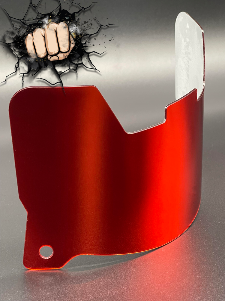 Red Chrome Full Size Helmet Visor (Display Only) Replica/Speed/Flex Compatible