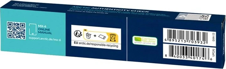 Thermal paste Arctic MX-6 8 grams / 0.282oz. Paste for CPU Compound Cooling